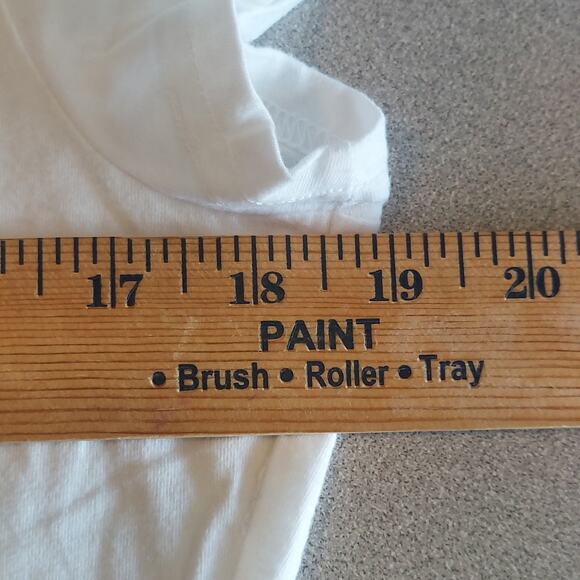 Danskin Now Shirt Women's Size Large White Short Sleeve Tee - Picture 5 of 6